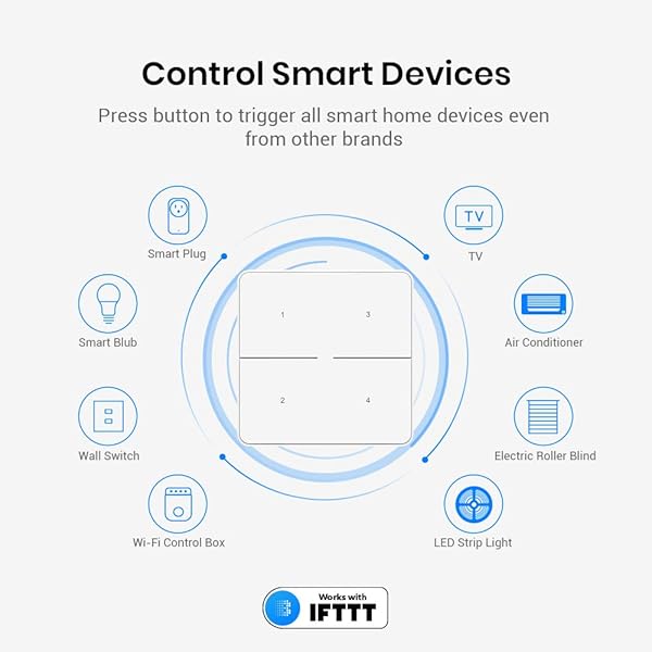 BroadLink Wireless Smart Button mit Hub Schalter zur Szenensteuerung und Fernsteuerung von Smart Home Gerten 3 Wege Lichtsteuerung mit Smart Lichtschalter