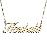 HUAN XUN Customized Custom Simple Any Name Necklace