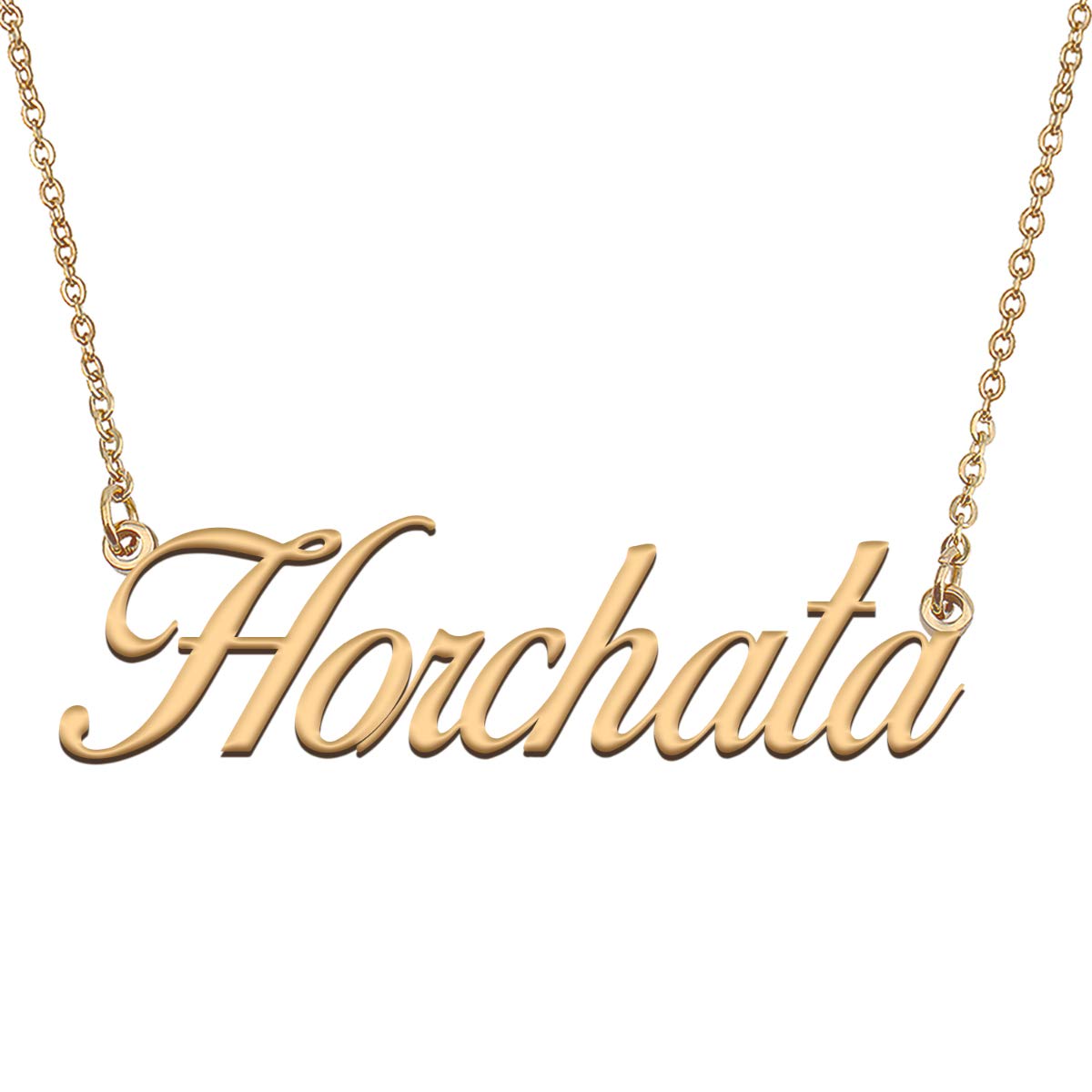 HUAN XUN Customized Custom Simple Any Name Necklace