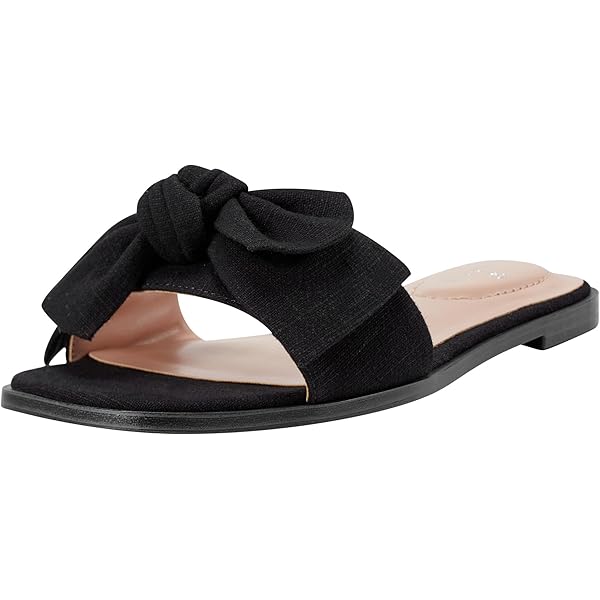 Amazon.com | Lucky Brand Women's Biricha Flat Sandal, Denim, 5 | Flats