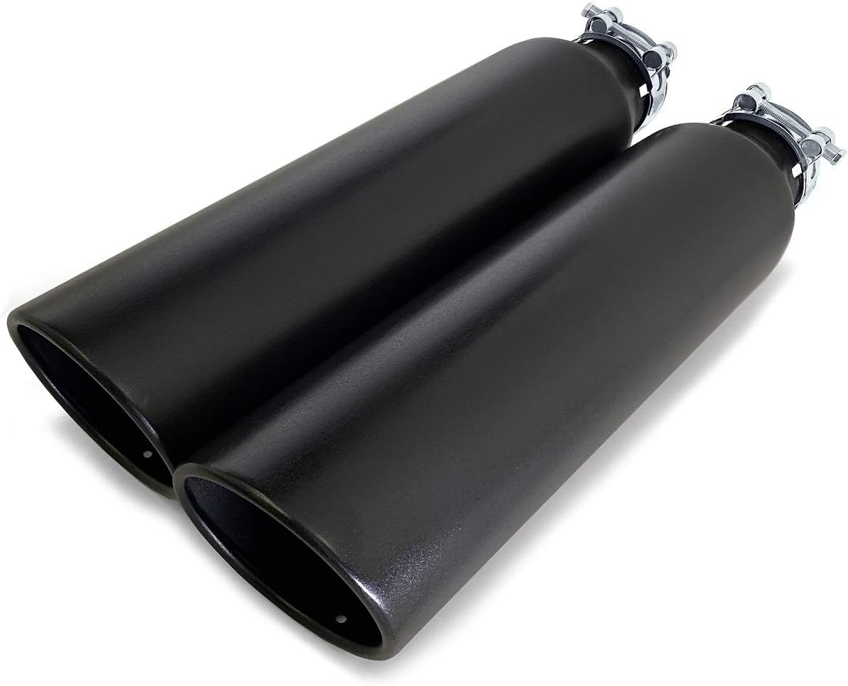 Colt Universal Truck Exhaust Tips (2.5" x 18" x 4", Black)