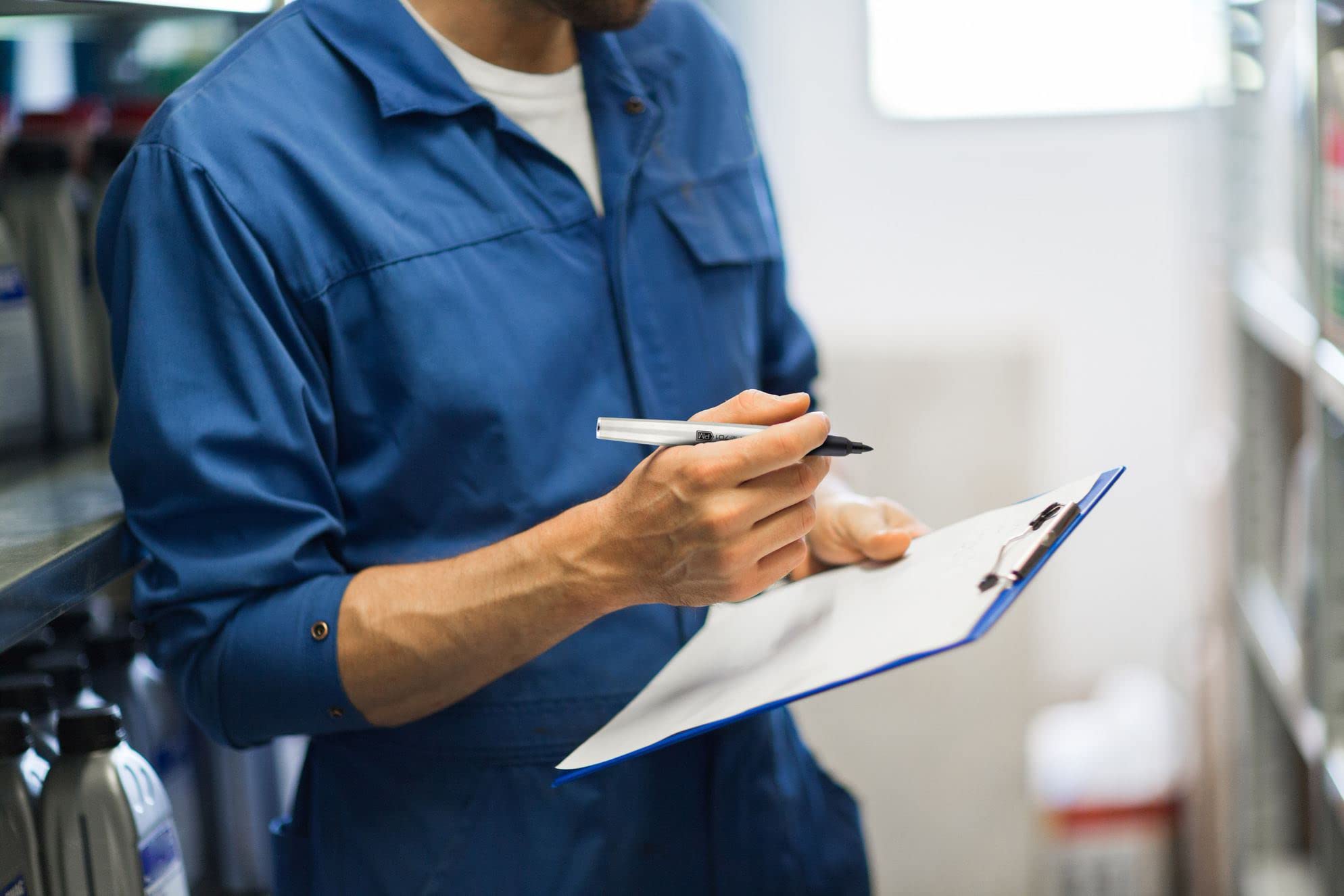 Zebra Pen PM-701 Permanent Marker, Stainless Steel Barrel, Fine Bullet Tip, Black Ink, Refillable, 1-Pack