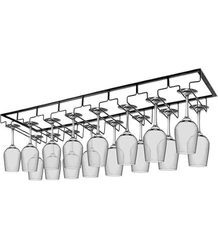 HOT Amazon Shelf Hanging Wine Glass Rack Wine Glass Rack