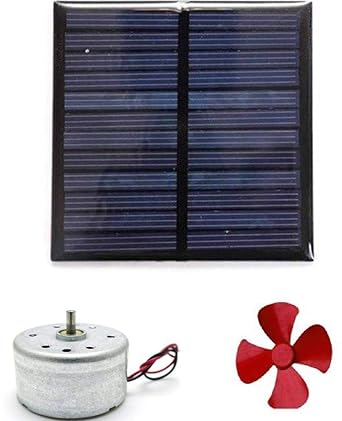 Technical Hut DIY Solar Powered Fan Kit (Solar, Motor and Propeller)