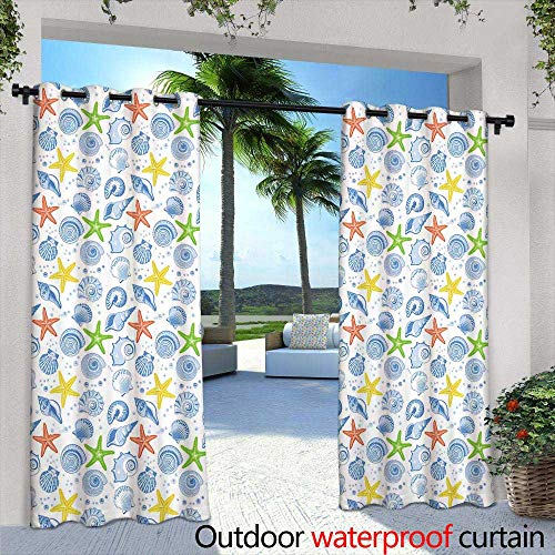 berrly Outdoor- Free Standing Outdoor Privacy Curtain,Vape in mask,W96 x L96 Outdoor Patio Curtains Waterproof with Grommets