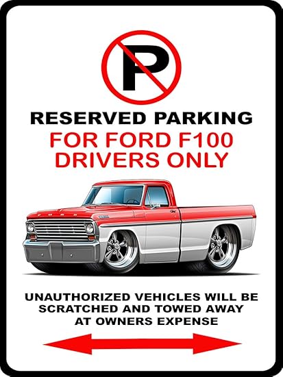 Amazoncom 1967 Ford F 100 Pickup Truck Classic Car Toon