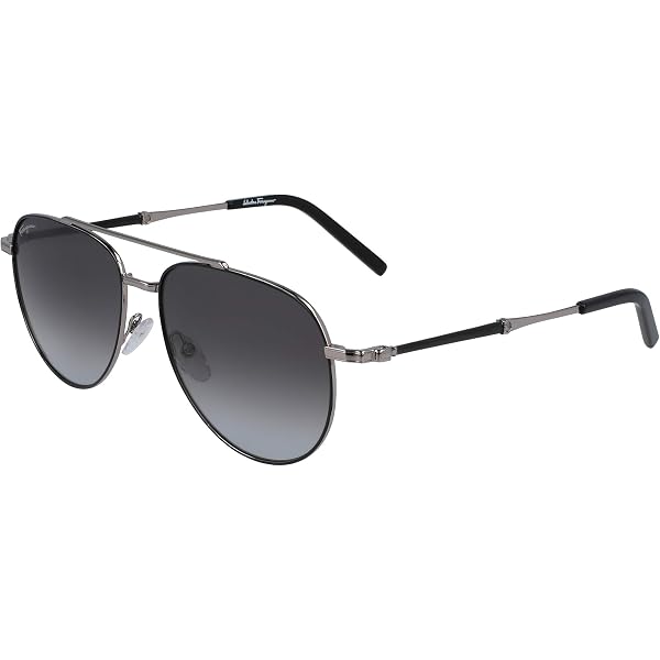 Amazon.com: Salvatore Ferragamo Aviator Sunglasses SF131S  display picture 3