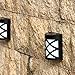 [Warm Light] Solar Light for Wall, Porch, Garden, Fence, Path; Sun Powered Outdoor Patio Deck Yard lamp, Dusk to Dawn Sensor