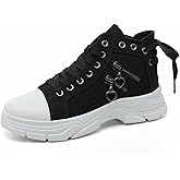 VAXAV Women's Lightweight High Top Platform Canvas Sneakers Breathable Walking Shoes