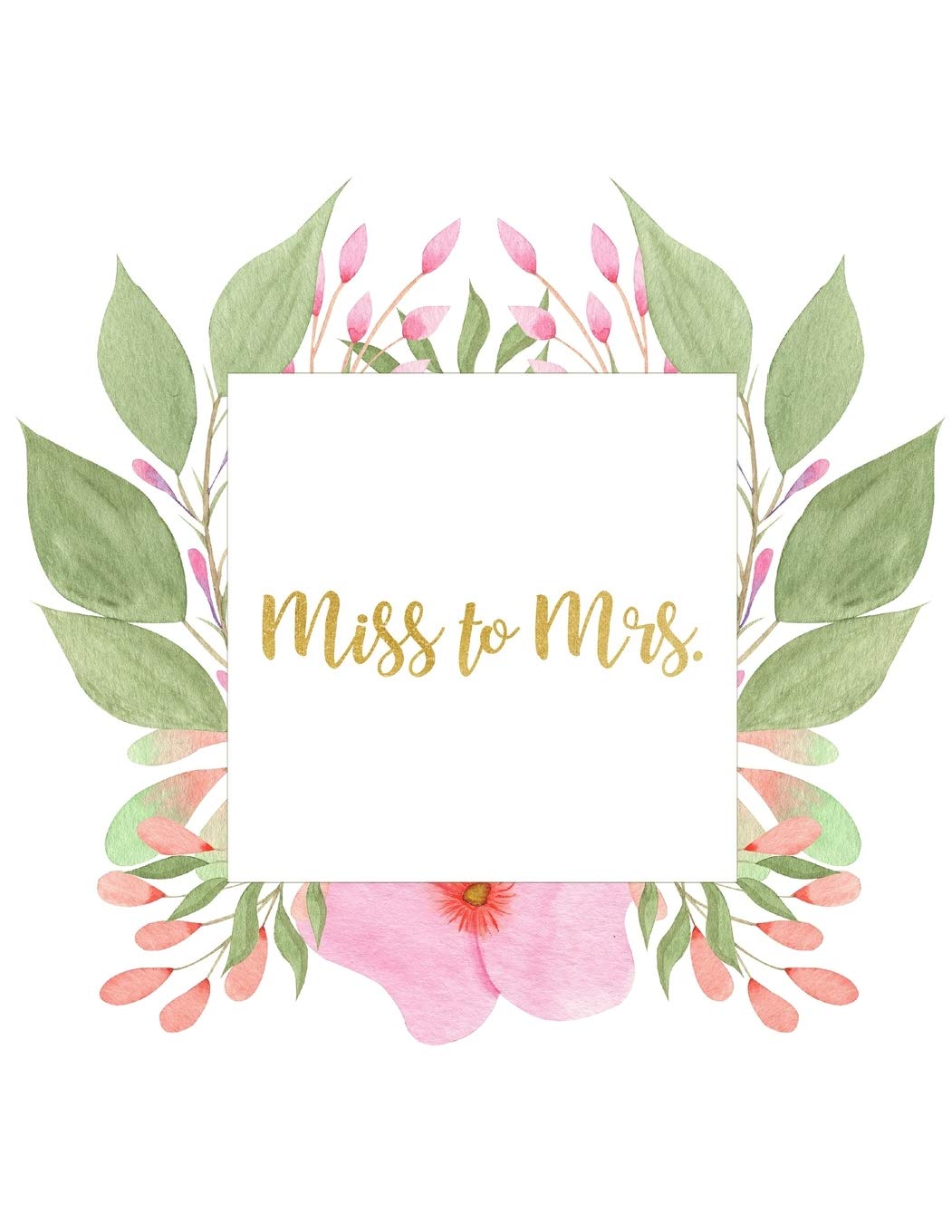 Amazon Com Miss To Mrs Beautiful Floral Wedding Planner Organizer Includes Budget Planner Checklist Seating Chart Timeline More Large Journal 9781686272950 Publishing Cherish Moments Books
