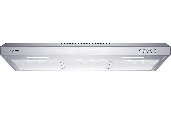 CIARRA Ductless Range Hood 30 inch Under Cabinet Hood Vent for Kitchen Ducted and Ductless Convertible CAS75918A