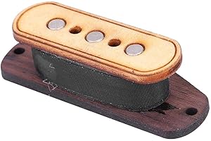 DRFEIFY 3 String Guitar Pickup, Pre-wired Pickup with Input Jack Repair Parts Replacement for Cigar Box Guitar