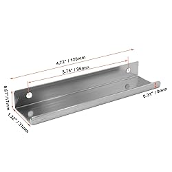 Cionyce 6 Pack Hidden Cabinet Pulls 4.72"/120mm