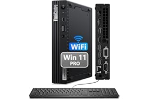 Lenovo ThinkCentre M75Q Gen 2 Mini Tiny PC Business Desktop, Windows 11 Pro, AMD Ryzen 5 Pro-4650, 512GB SSD, 16GB RAM, Keybo