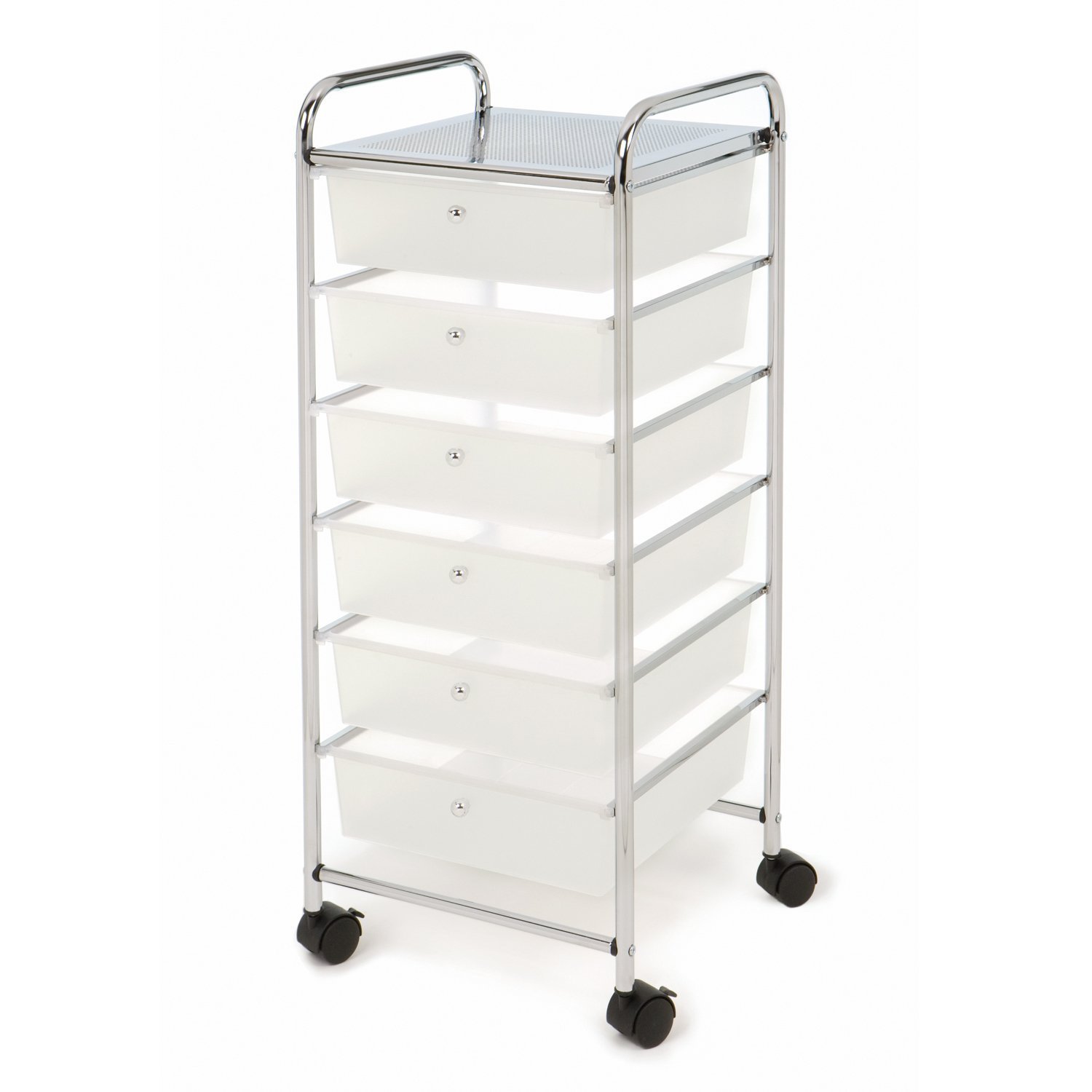Drawer Storage Bin Organizer Cart White 6 Extra Large Storage Bin Drawer Wheels eBay