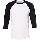 Unisex Three-Quarter Sleeve Baseball Tee - Black Marble/ Black