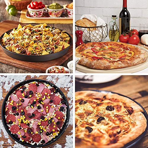 10 Inch Pizza Pan voor Oven, non-stick Aluminium Bakvormen Pizzabak Diepe Schotel Pizza Pan Ronde Bakvorm Oven Pan voor… - Afbeelding 5