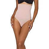 Maidenform womens Seamless Shapewear, Tummy Control High-waist Thong, Firm Control Shapewear Panty