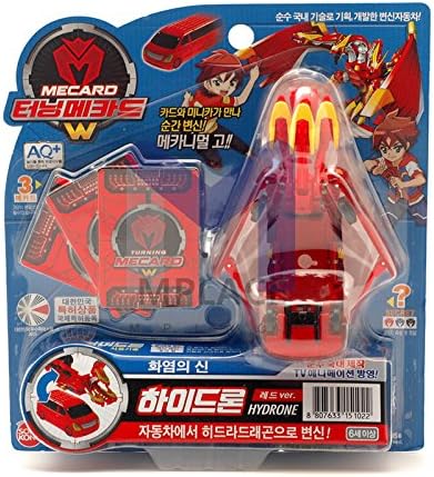 HYDRONE Red-Turning Mecard Transforming Robot Car Toys