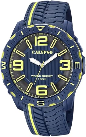 Calypso Watches Reloj Analógico para Hombre de Cuarzo con Correa en Plástico K5762/4