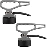 ULIBERMAGNET 2 Pack Strong Magnetic Pickup Tool,Strong Lift Magnet with Quick Release,Portable Material Collector with Ergonomic Handle for Iron Plate,Tool Steel,Laser Cutting