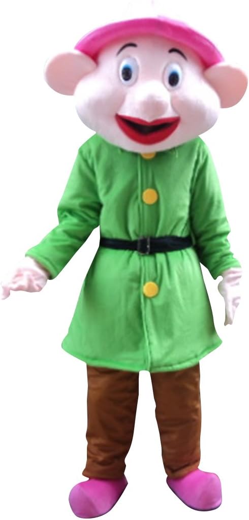 Sinoocean 7 Dwarfs of Snow White Mascot Costume Cosplay Fancy Dress Outfit