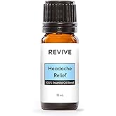 Headache Relief Essential Oil Blend by Revive Essential Oils - 100% Pure Therapeutic Grade, for Diffuser, Humidifier, Massage, Aromatherapy, Skin & Hair Care