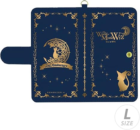 Amazon クイズrpg 魔法使いと黒猫のウィズ 手帳型スマホケース 2周年記念バージョン Lサイズ アニメ 萌えグッズ 通販