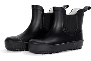 WILLPORT Toddler Rain Boots,Waterproof kids Chelsea Rain Boots for Boys and Girls