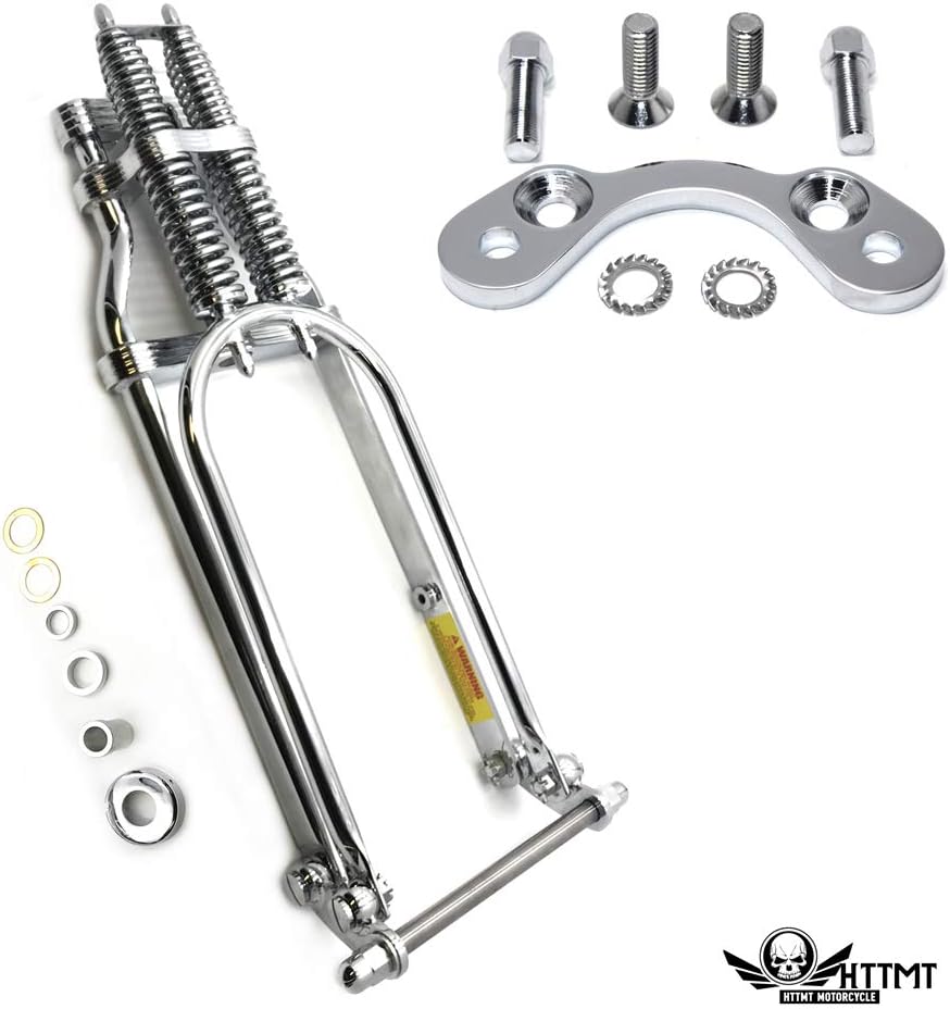 XKMT- 22" Stock Glide Springer Front End w/Handlebar Adapter Compatible with Harley Chopper Arched