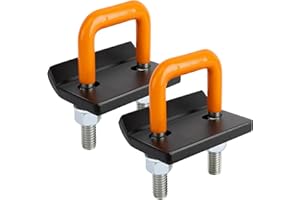 META Hardware Hitch Tightener for 1.25" and 2" Hitches, Heavy Duty Anti Rattle Hitch Stabilizer with Rubber Coated Reduce Movement On Hitch Mount Cargo Carrier Bike Rack, Orange (2 Pack)