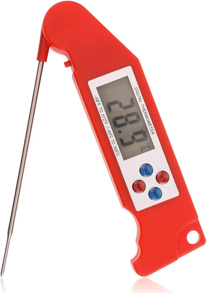 Ejoyous Grill Thermometer 50-800°F Edelstahl - Für BBQ, Smoker & Grill