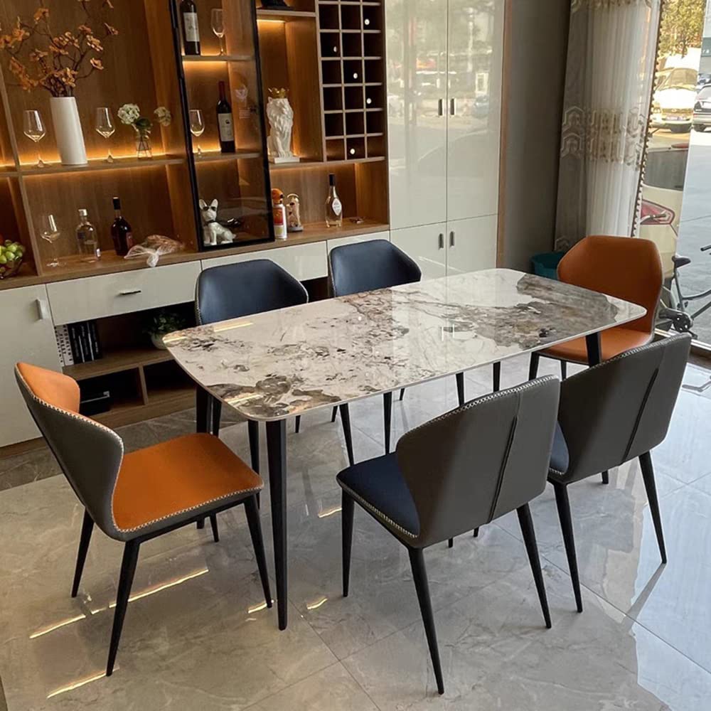 Mua LITFAD Contemporary Dining Set with Sintered Stone Dining Table and ...