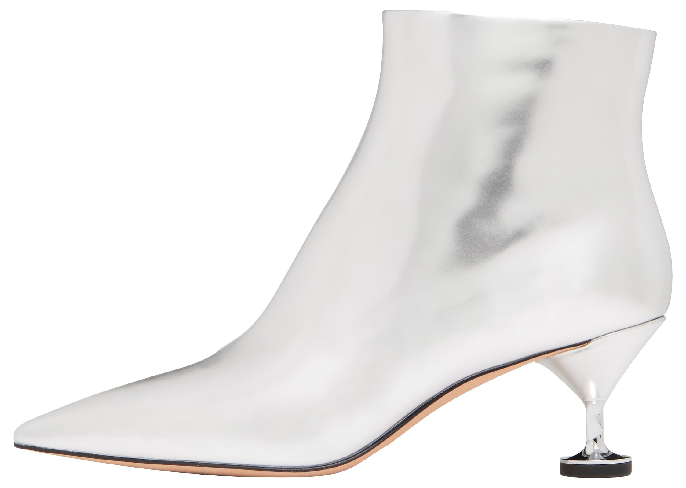Photo 1 of kate spade new york Women's Garnish Zip Up Pump Bootie Ankle, Silver, 10
