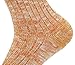 Women's Lady's 5 Pack Vintage Style Cotton Crew Socks Multi Color One Size