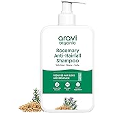 Aravi Organic Rosemary Anti-Hairfall Shampoo | Shampoo For Hair Growth & Hairfall Control | Up to 94% Stronger Hair | Sulphate Free | For Dry & Frizzy Hair | All Hair Types - 6.7 FL Oz / 200 ml