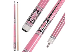 Walkerby 48/58 Inch Maple Cue Stick, Short Pool Cue Stick for Beginners, Canadian Maple Billiard Cues for Limited Spaces, 48 