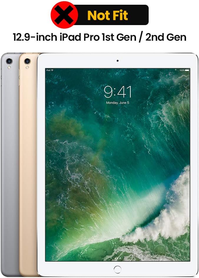 tomtoc Portfolio Case for iPad Pro 12.9inch 2021/2020/2018, Protective