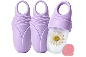 Mabnuby Ice Roller for Face and Eye, 3 Pcs Reusable Silicone Ice Face Roller, Ice Cube Mold for Pores, Anti Wrinkle, Eye Mass