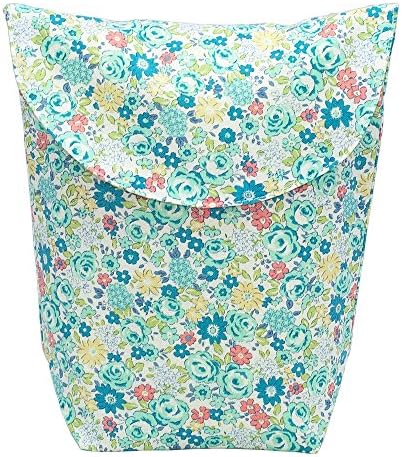 Aryko Baby Pouch for Food, Bottle, Diaper, Toys, and More | Premium Cotton with Inside Waterproof | Designer Collection - Flower Garden