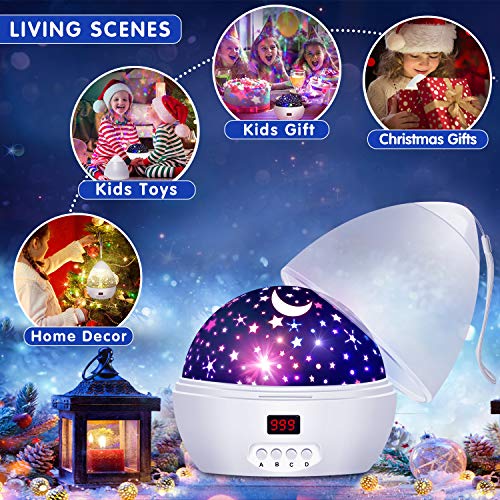 Night Lights for Kids and Baby with Timer, Star Projector Night Light
