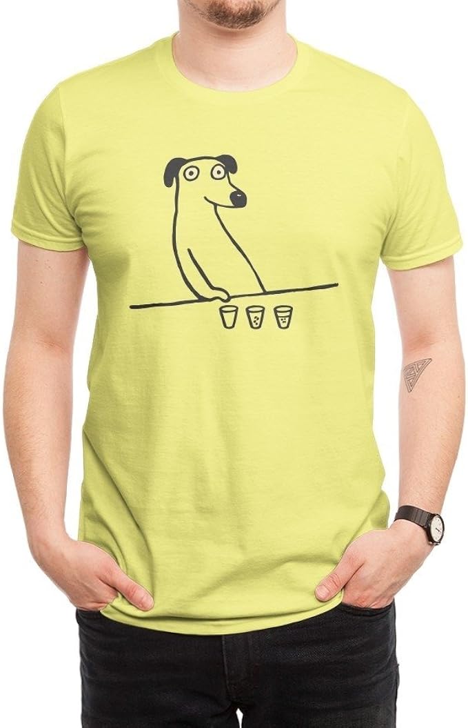 Amazon ライブvc Livevc メンズ 犬の酔っ払い おもしろいです Tシャツ Xs Tシャツ カットソー 通販