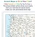 United States USA Map Small Poster Size 11.5 x 17.5 inches, 2-Sided Sealed Lamination, 2-Sided Color Print (1 USA Map)