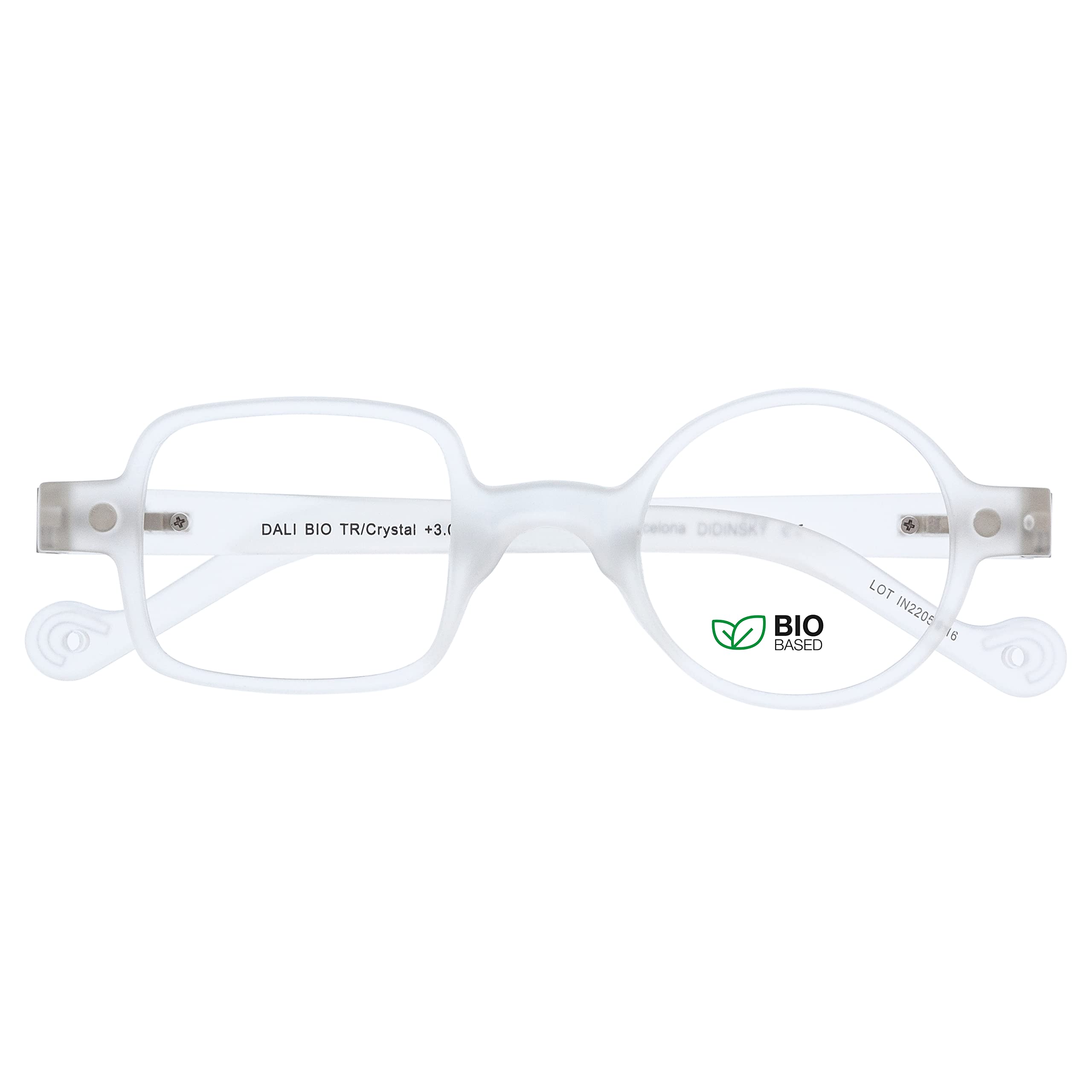 DIDINSKY CherryDIDINSKY readers presbyopia reading glasses anti blue light for men and women. Rubber touch, flexible temples and anti-reflective lenses. Smoke +2.0 - DALI BIO