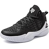 PEAK High Top Mens Basketball Shoes Lou Williams Streetball Master Breathable Outdoor Sneakers Cushioning Shoes for Fitness