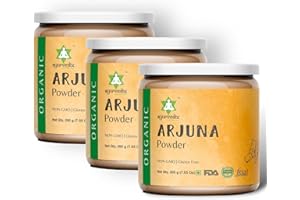 ayurvedix Ayuvedix Organic Arjuna Bark Powder, Arjunal Chhal Herbal Supplement, Non-GMO, Vegan Herbal Powder - (200gm/7.05oz, Pack of 3)