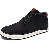 OLUKAI Papaku 'Ili Men's Boots, Durable Waterproof Leather, Cozy Quilted Lining, All-Day Underfoot Cushion, Comfort & Wet Grip Rubber Soles