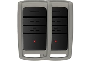 AVISONTEK 2-Pack O3T-BX/O3T-A Overhead Door Garage Opener Remote - Auto-Seek 315/390MHZ, Compatible with Legacy & Python (1997-Current), 3-Year Warranty Included