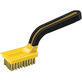 ALLWAY BB2 Soft-Grip Wide Brass Stripper Brush | Remove Rust, Paint Corrosion, and More