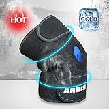 ARRIS Ice Pack for Knee Injuries, Reusable Hot Cold Therapy Knee Wrap Ice Knee Brace for Joint Pain, Bursitis Arthritis Knee Pain Relief, Meniscus Tear, Sprains & Swelling (Flexible and Adjustable)